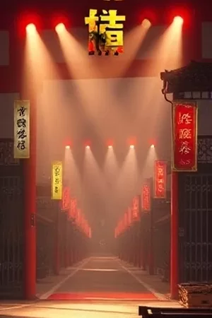 悬疑片《午夜电报》竖版封面，深夜电报局内闪烁的摩尔斯电码纸带